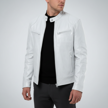 Heren Leren Jas Slank Model - Spencer