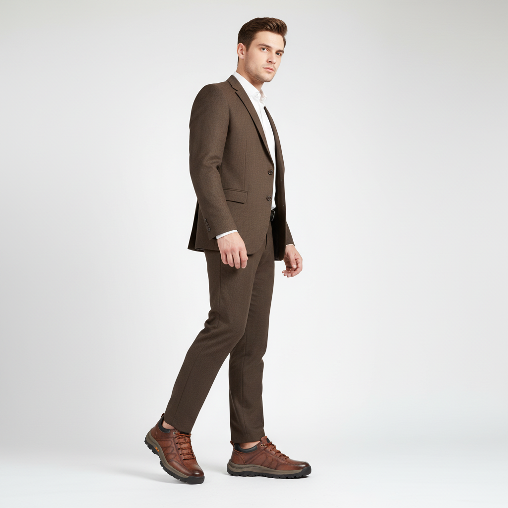 Herenleren Schoen Met Vetersluiting - Marco