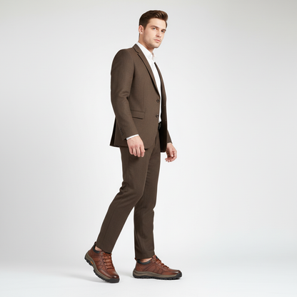 Herenleren Schoen Met Vetersluiting - Marco