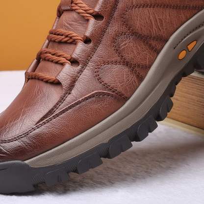 Herenleren Schoen Met Vetersluiting - Marco