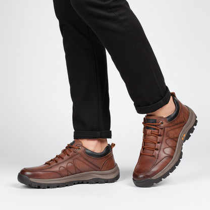 Herenleren Schoen Met Vetersluiting - Marco