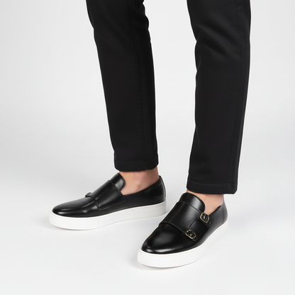 Herenleder schoen met gespen - Glenn