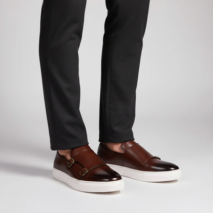 Herenleder schoen met gespen - Glenn