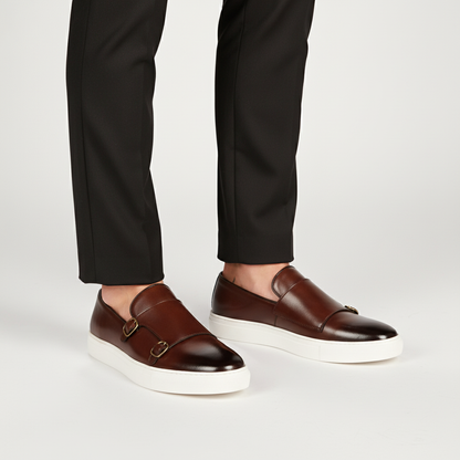 Herenleder schoen met gespen - Glenn