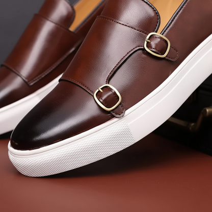 Herenleder schoen met gespen - Glenn