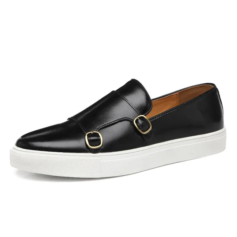 Herenleder schoen met gespen - Glenn