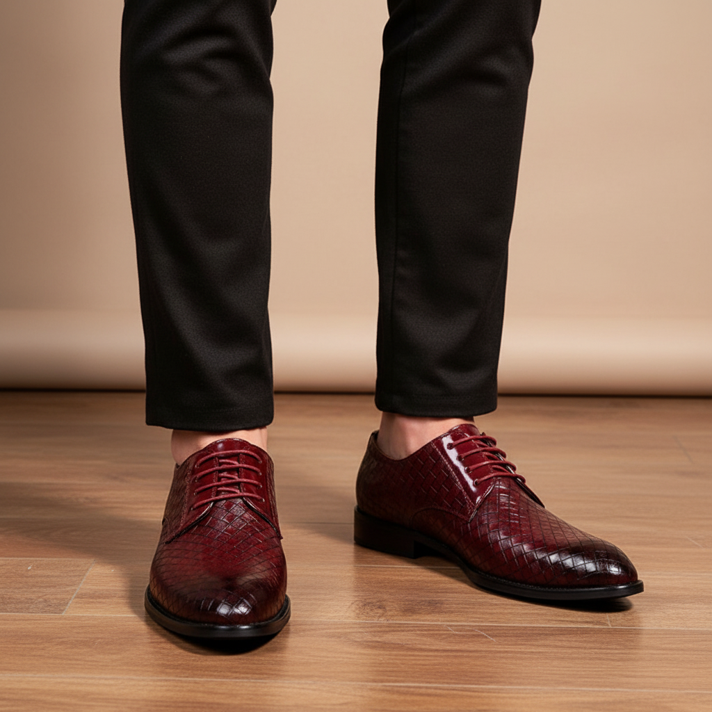 Heren leren schoen met veters - Gordon