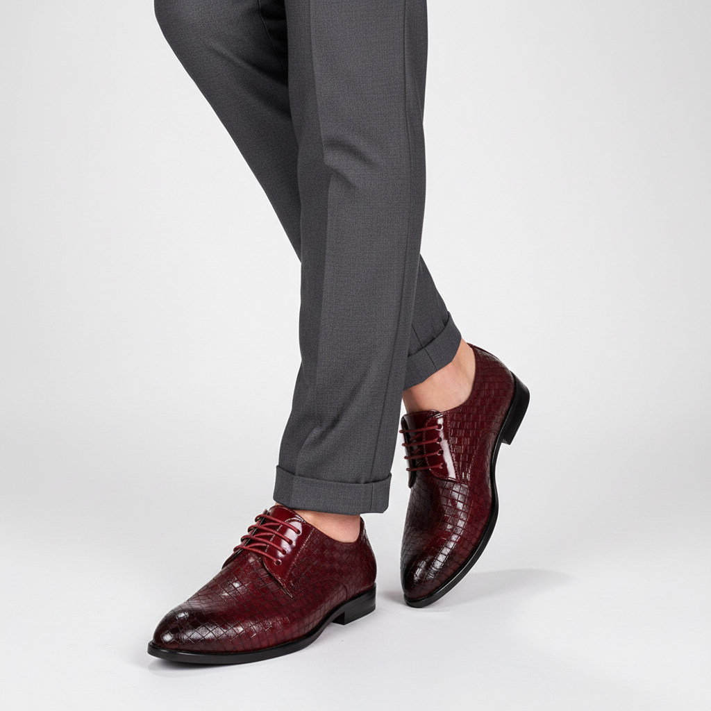 Heren leren schoen met veters - Gordon