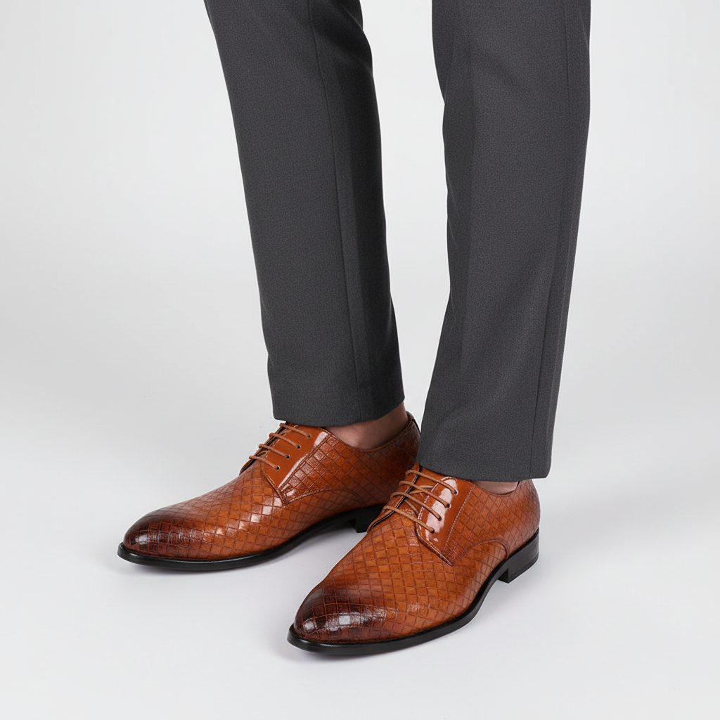 Heren leren schoen met veters - Gordon