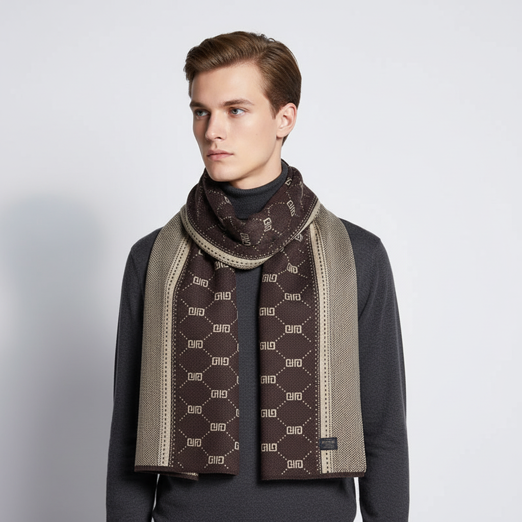Heren Sjaal Van Fijn Kasjmier - Cozyline