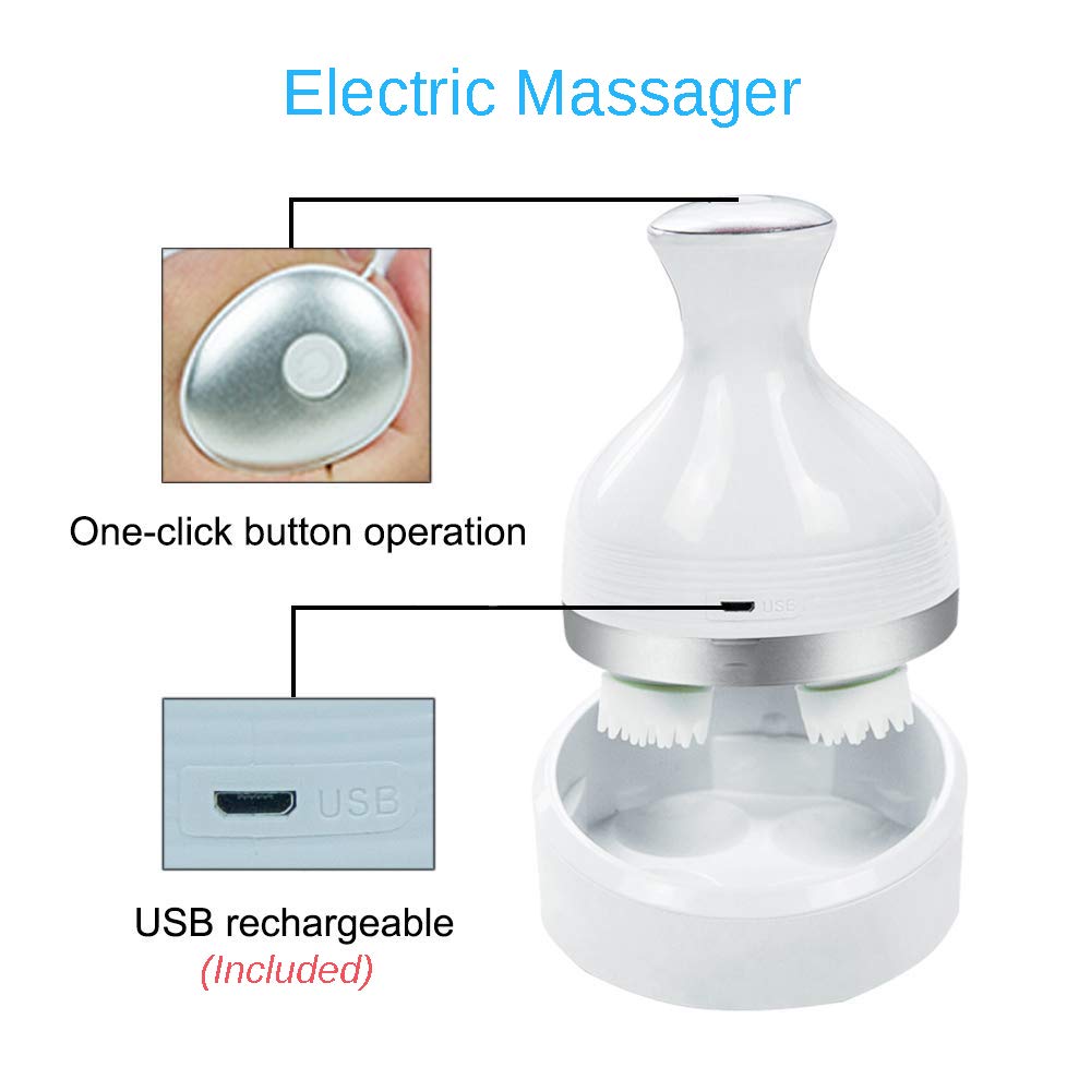Electric Cat Head Massager Dog Pet Massage Machine Vibrating Scalp Charging Kneading Health Care Cat Comb Supplies Accessories