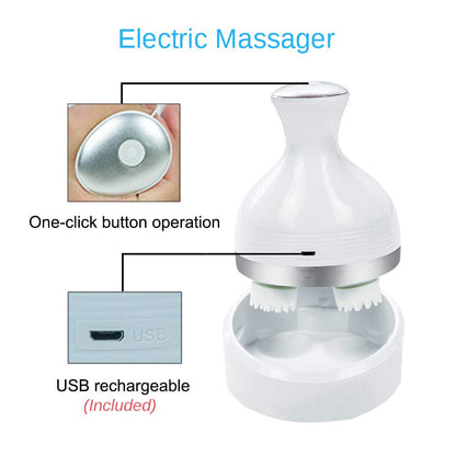Electric Cat Head Massager Dog Pet Massage Machine Vibrating Scalp Charging Kneading Health Care Cat Comb Supplies Accessories