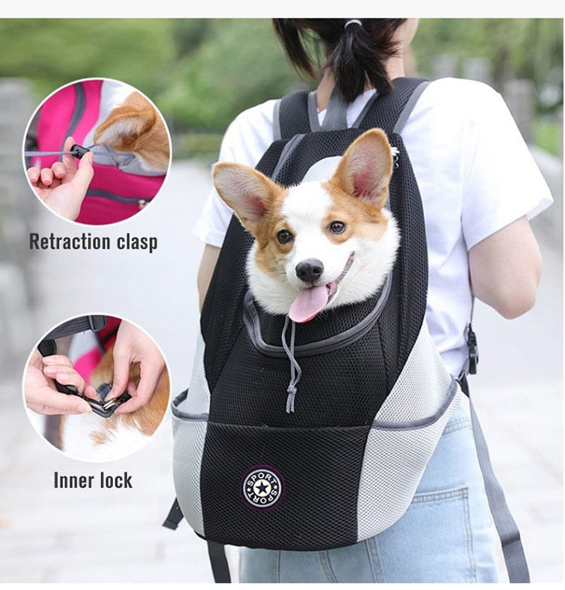 Pet Dog Carrier Bag Travel Backpack