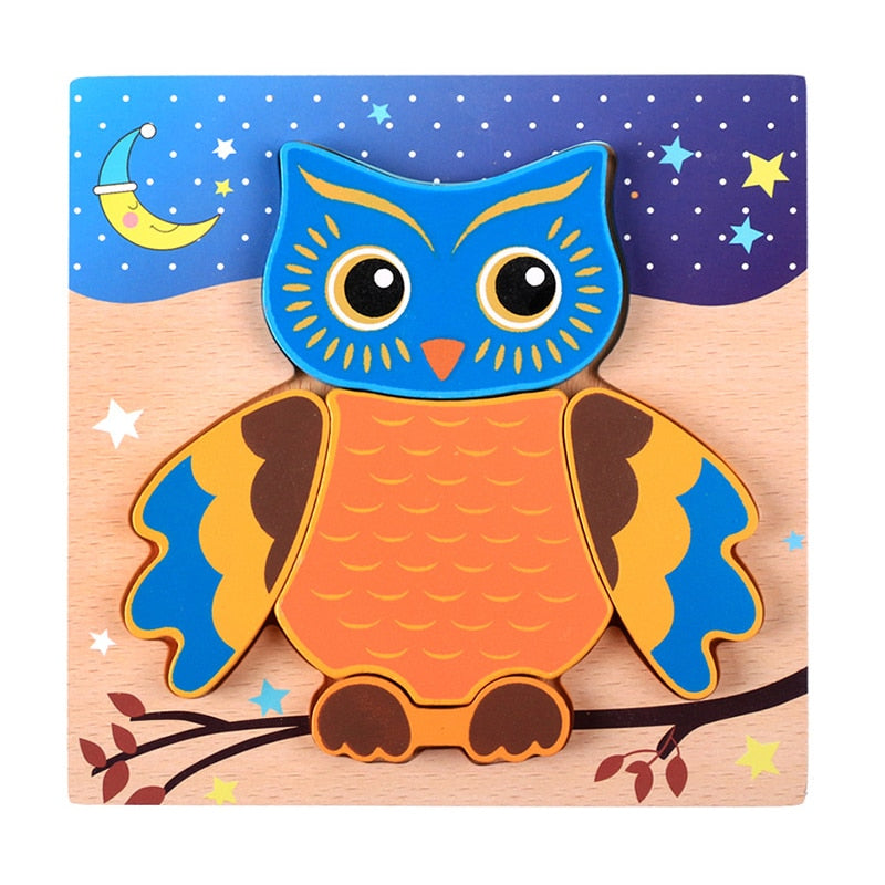 Montessori-leerpuzzel van hout – Kleurenplezier (1+1 Gratis)