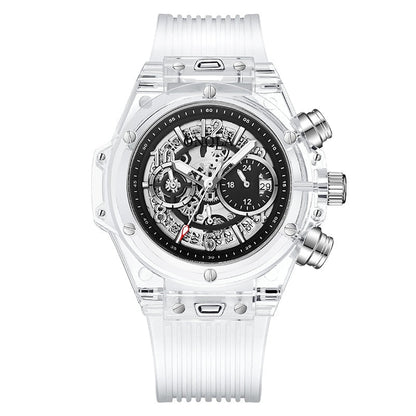 Branded Transparent Fashion Casual Quartz  Wrist Watch