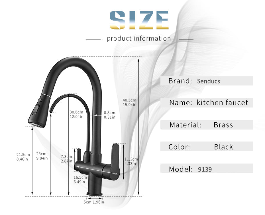 Elegant Kitchen Faucet Sensor Smart Touch Pull Out  Tap