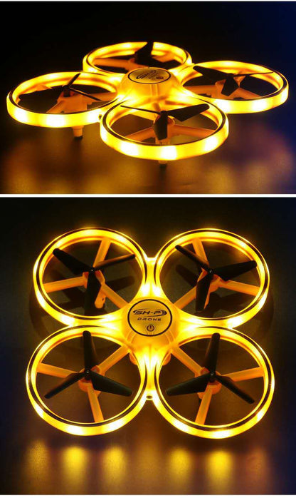 RC Drone Quadcopter Infrared Induction Hand Control Drones Toys Gift