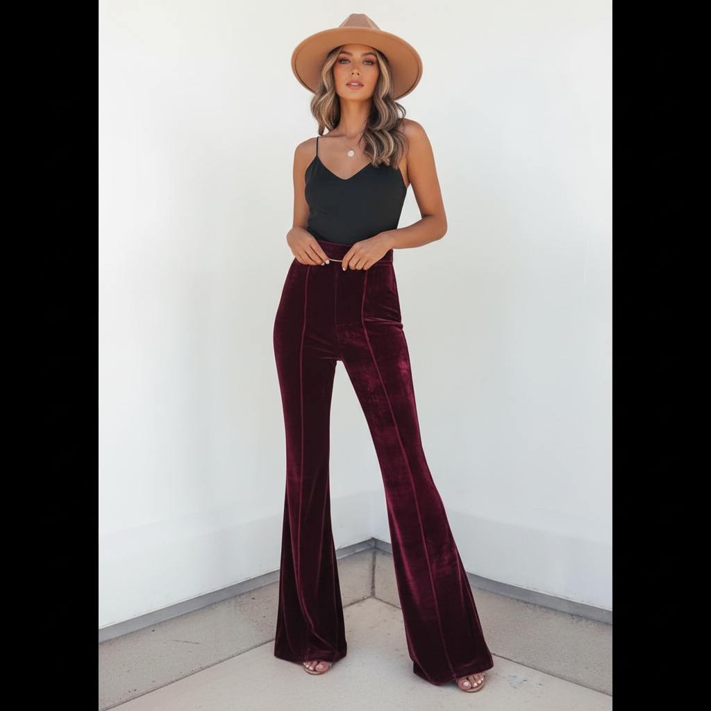 Hoogwaardige Flaredbroek - Evelynn