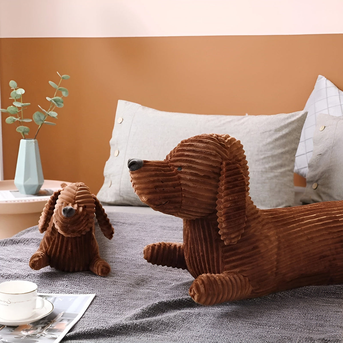 Pluche Ergonomisch Teckelkussen – DaxiRest