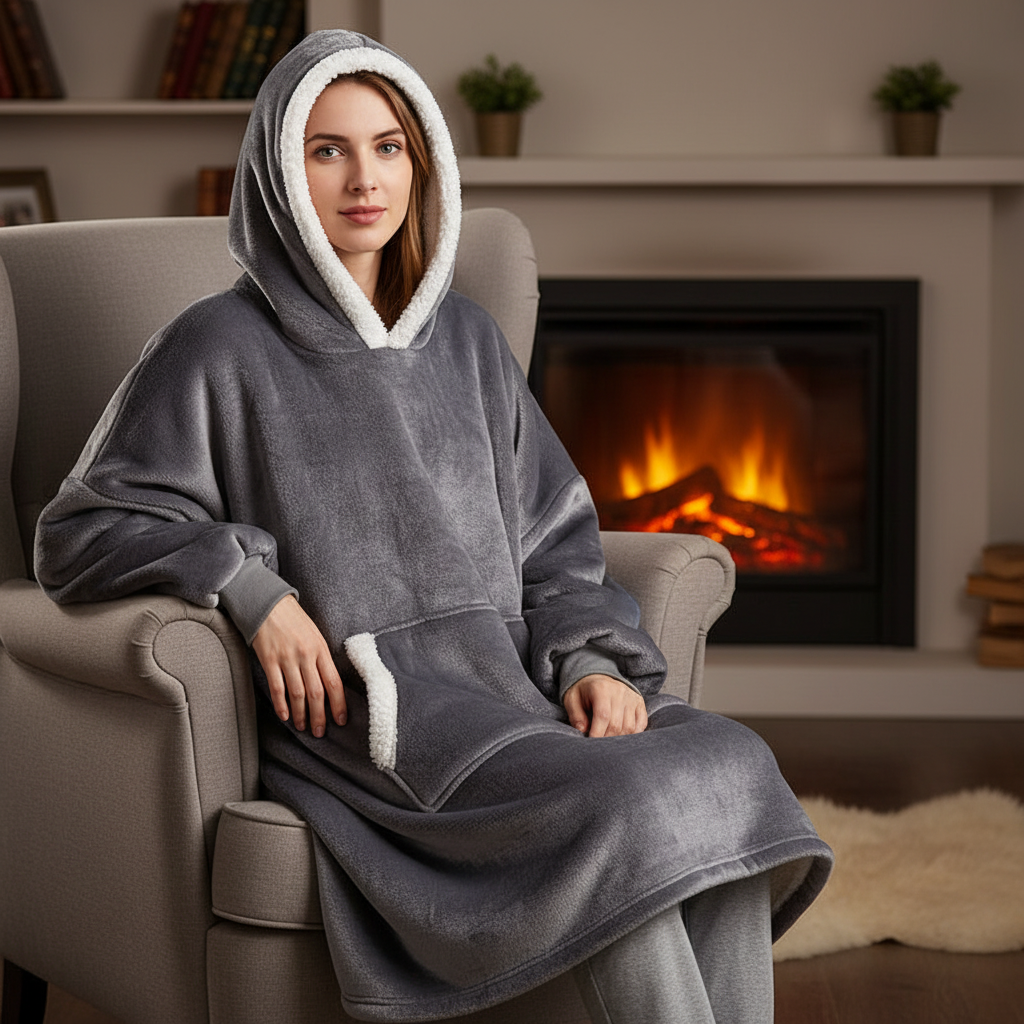 Hoodie en Dekentje Gecombineerd - SnuggleBlanket