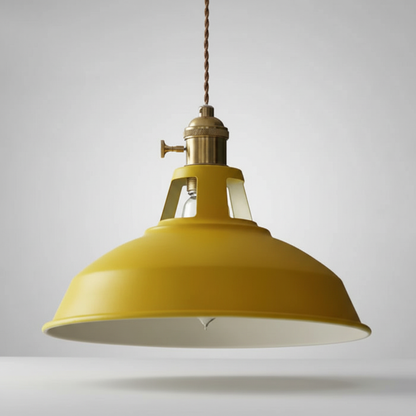 Industriële metalen hanglamp - IndustroGlow