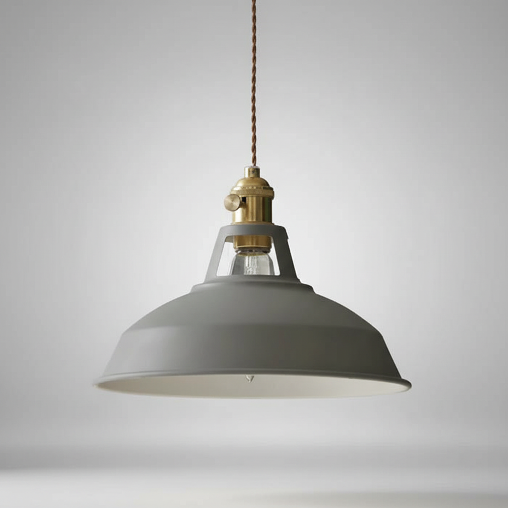 Industriële metalen hanglamp - IndustroGlow