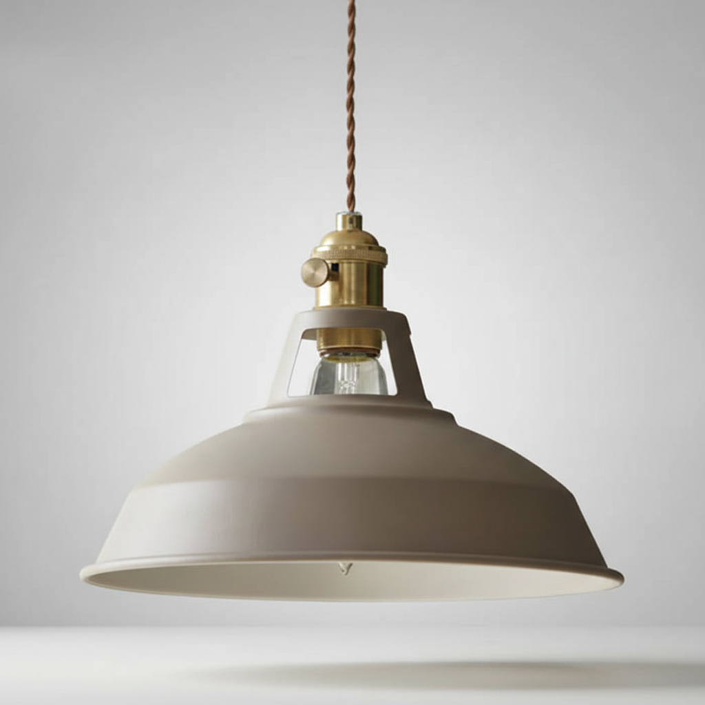 Industriële metalen hanglamp - IndustroGlow