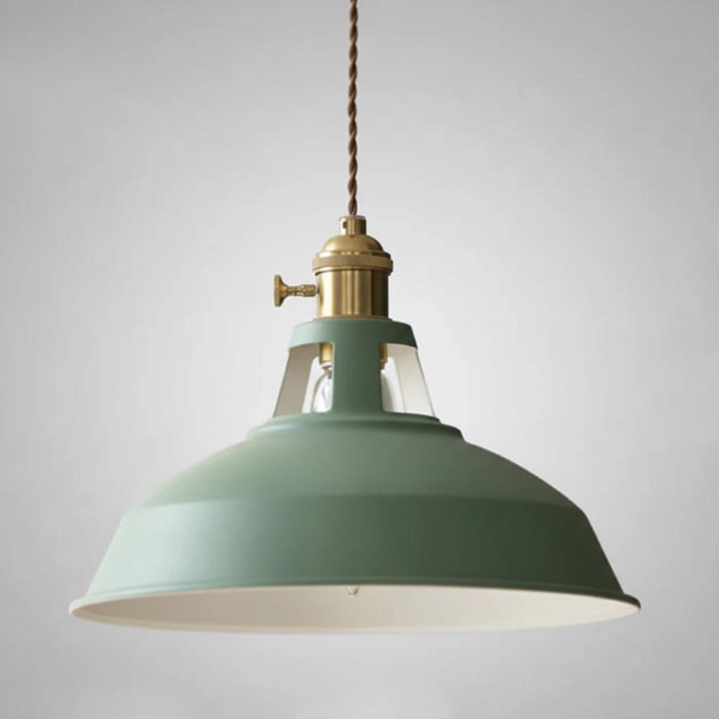 Industriële metalen hanglamp - IndustroGlow