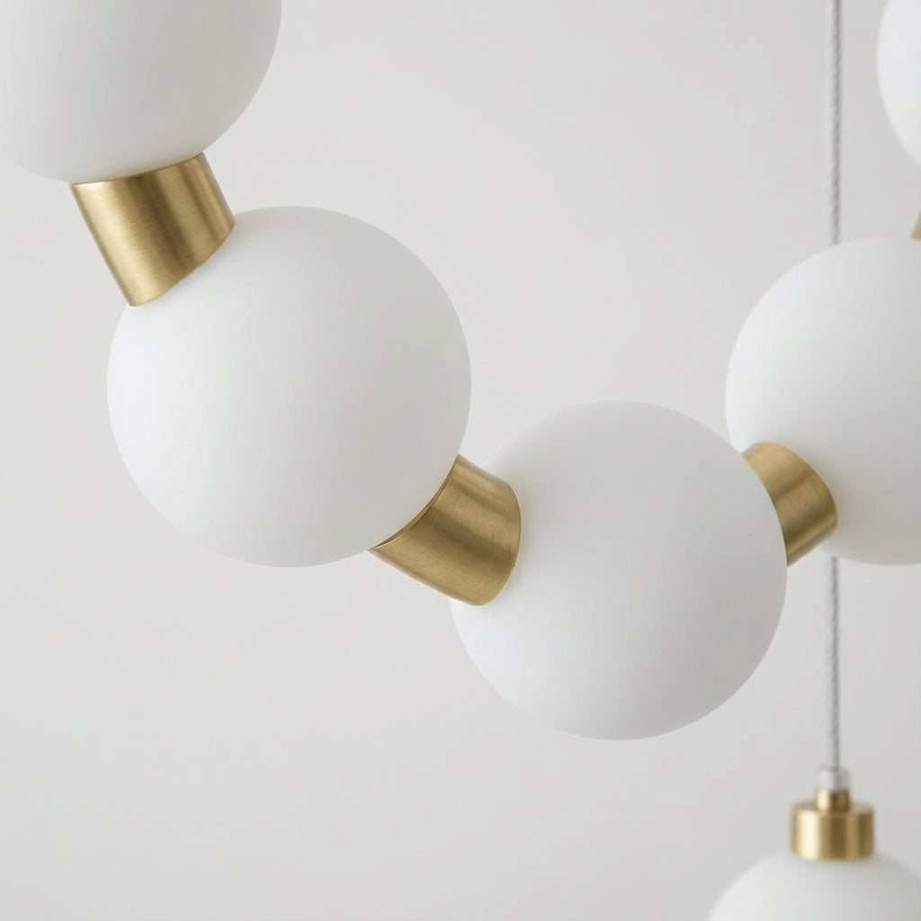 Kroonluchter met pendel in sieradenstijl – Pearluxe