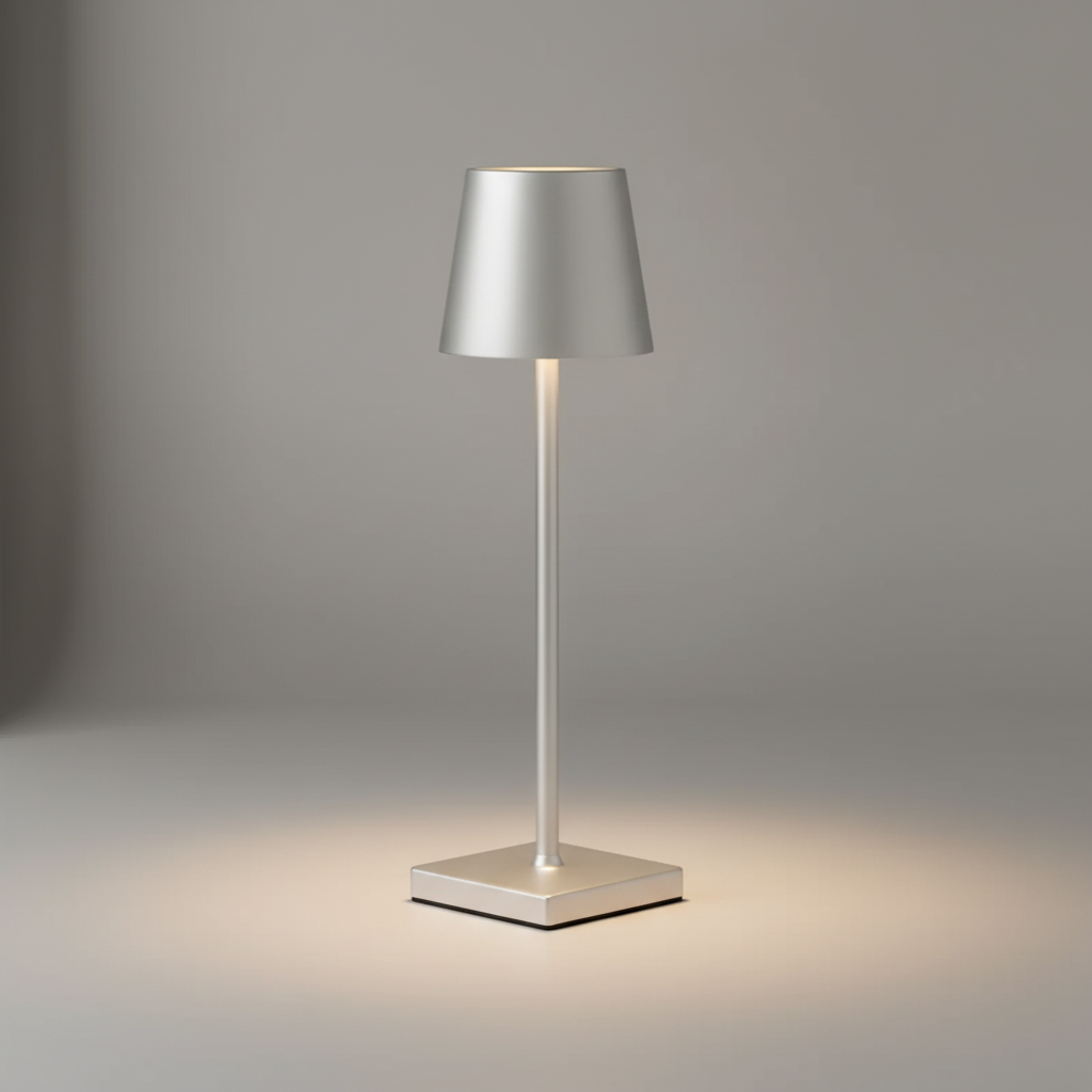 Draadloze aluminium tafellamp - Luminest