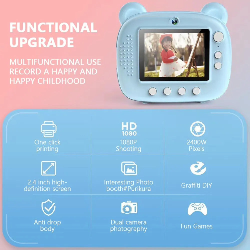 Instantcamera voor kinderen met afdrukfunctie – FotoSpaß Mini