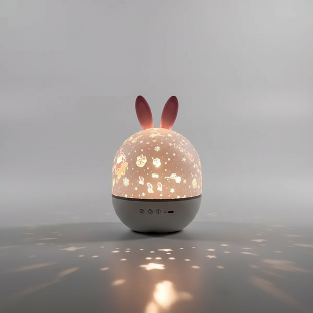 Kinderkamer sterrenprojector kunststof - Moonbunny