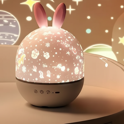 Kinderkamer sterrenprojector kunststof - Moonbunny