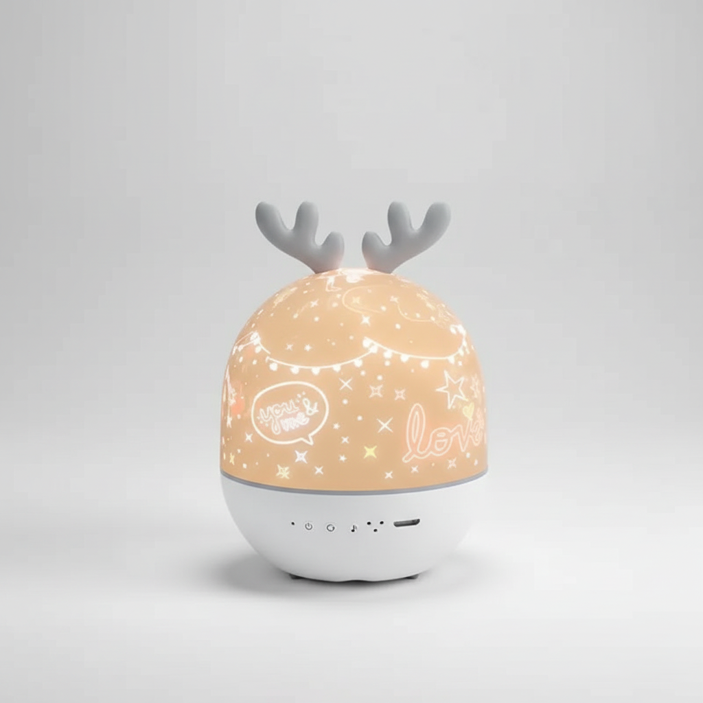 Kinderkamer sterrenprojector kunststof - Moonbunny