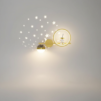 Wandlamp voor kinderkamer van metaal - StarSphere