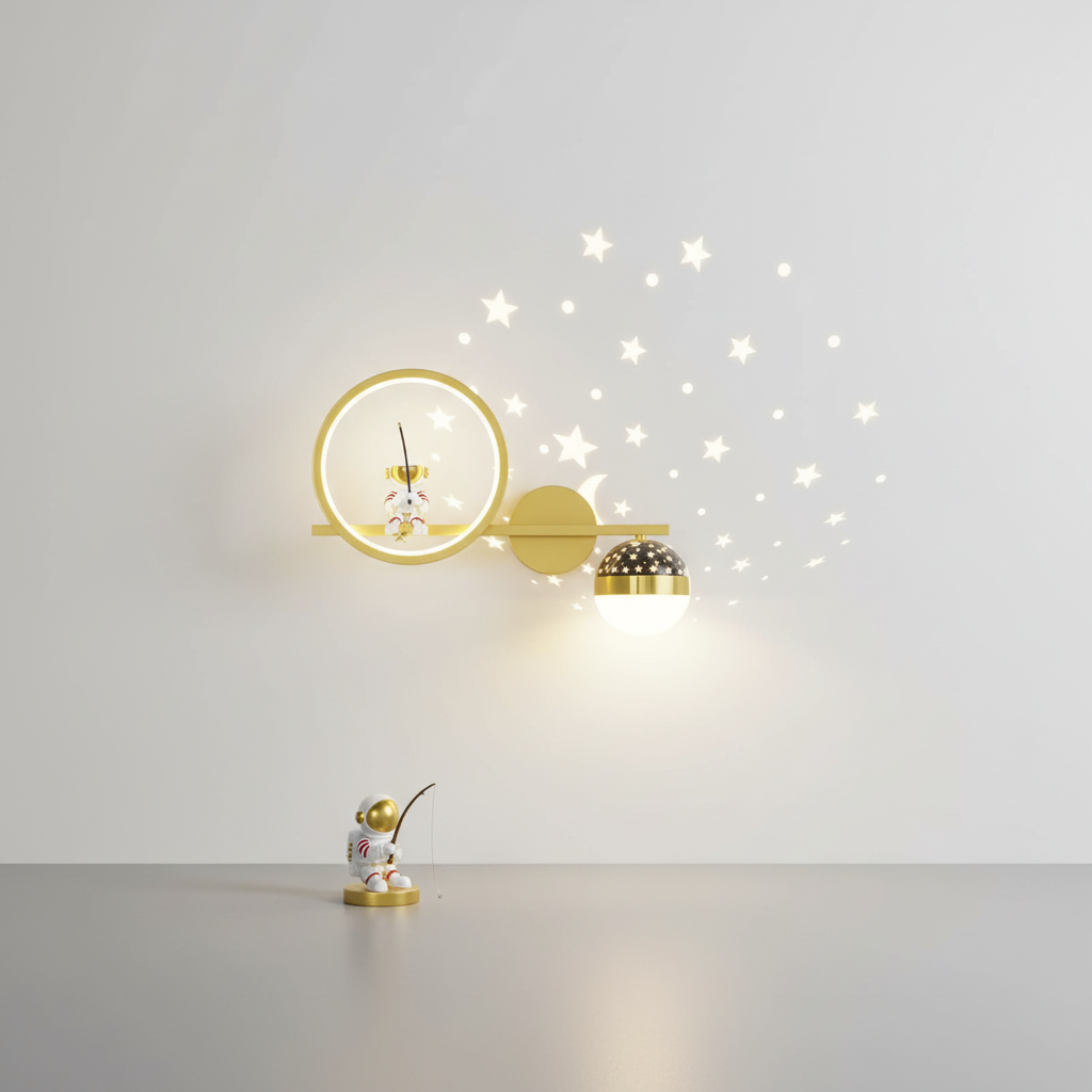 Wandlamp voor kinderkamer van metaal - StarSphere