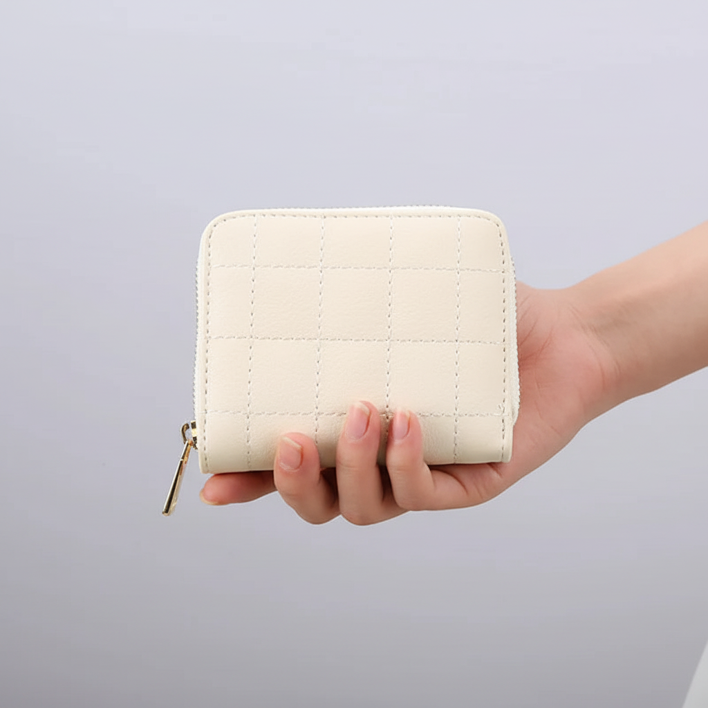 Compacte leren portemonnee - GleamWallet