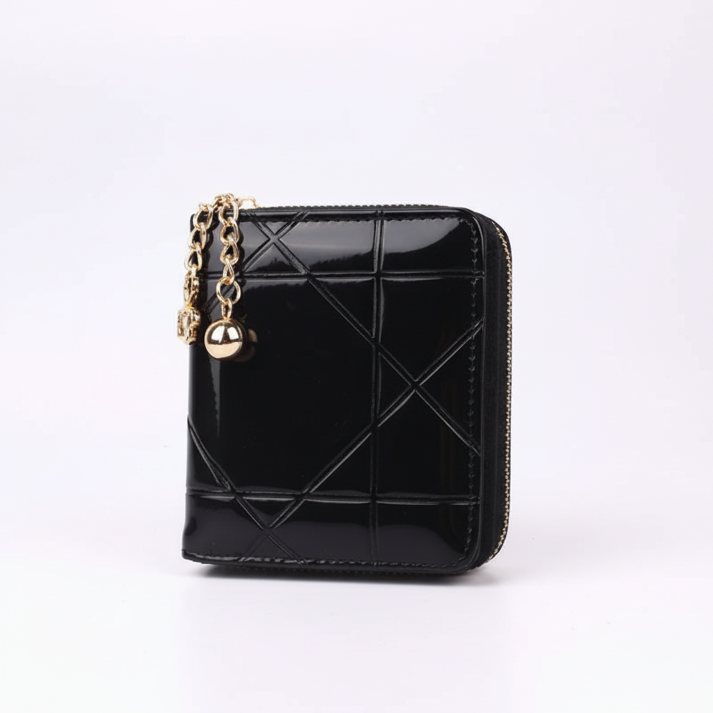 Compacte leren portemonnee - GleamWallet
