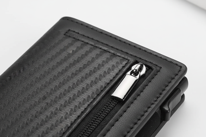 Compacte leren portemonnee - SafeWallet