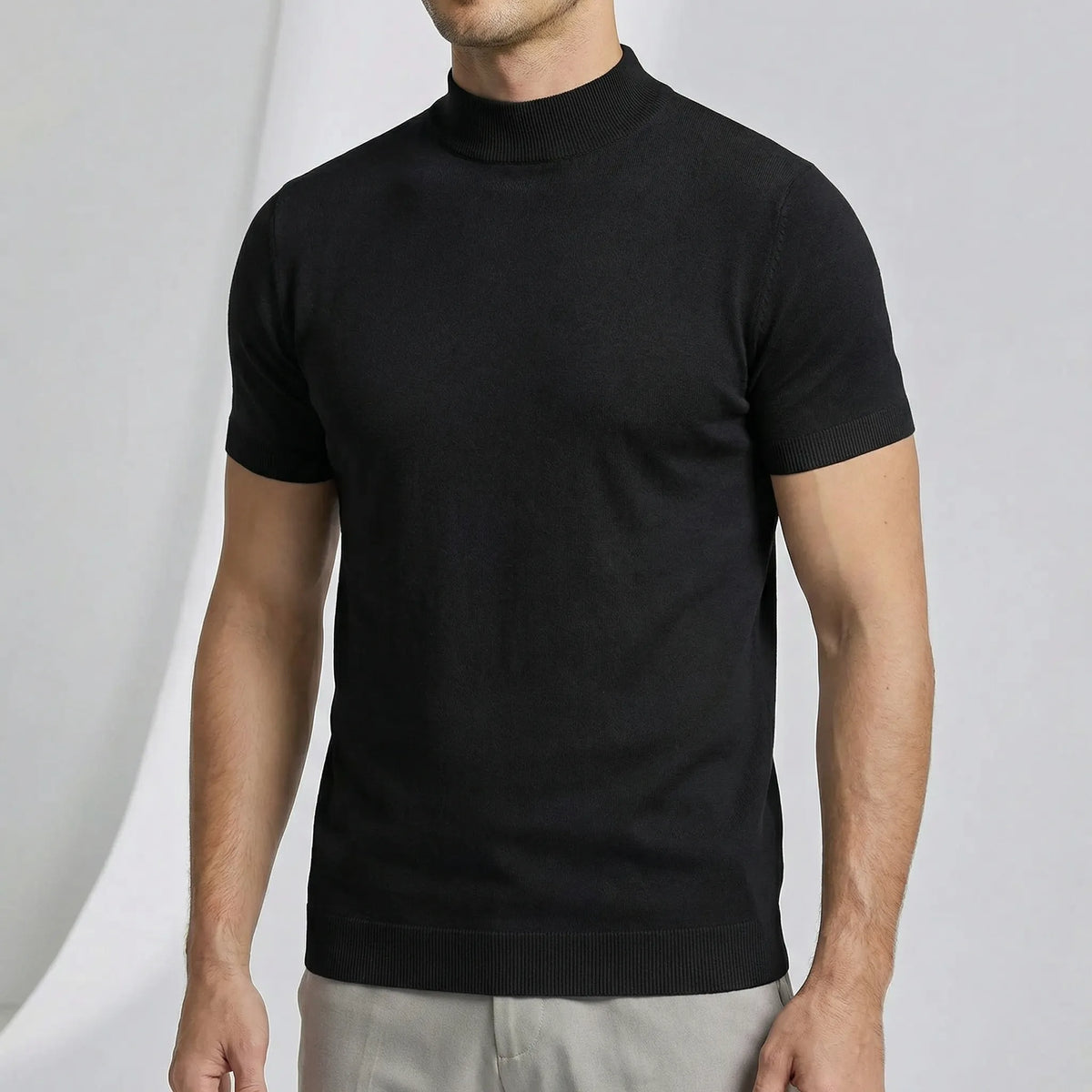 T-shirt met korte mouwen en col - Riccardo