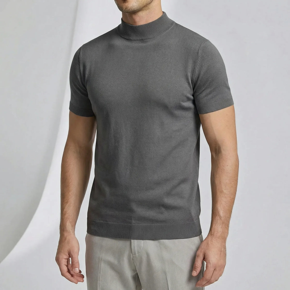 T-shirt met korte mouwen en col - Riccardo