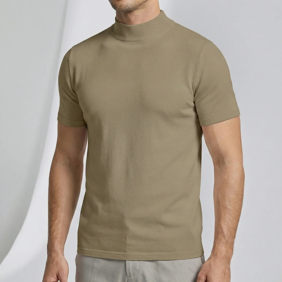 T-shirt met korte mouwen en col - Riccardo