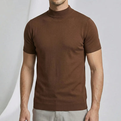 T-shirt met korte mouwen en col - Riccardo