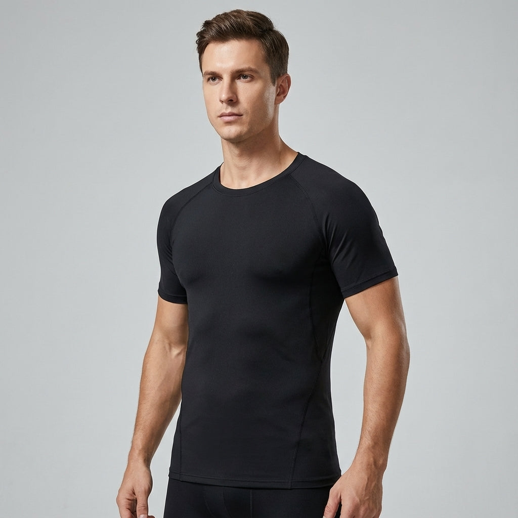Korte mouw compressie shirt - Calvin