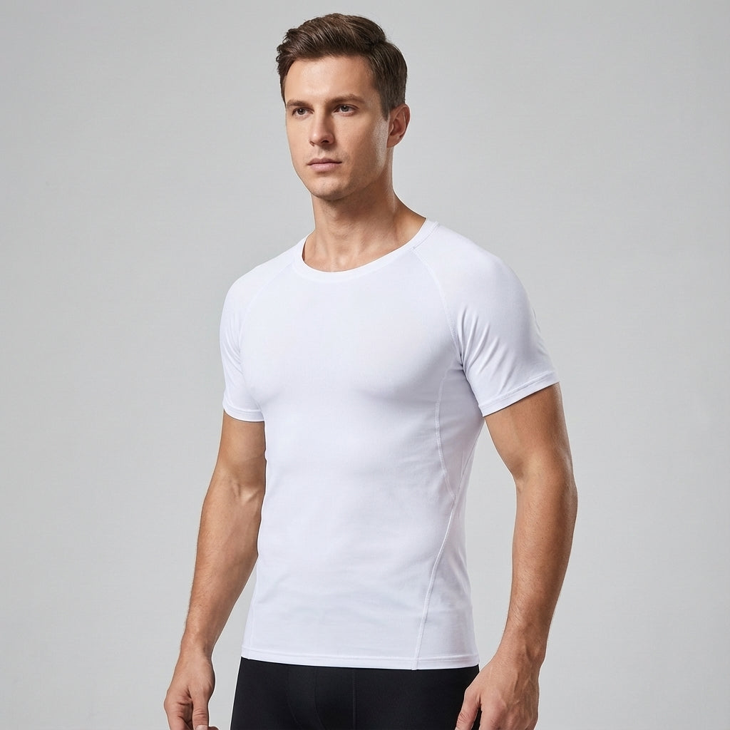 Korte mouw compressie shirt - Calvin