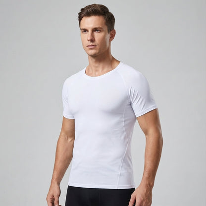 Korte mouw compressie shirt - Calvin