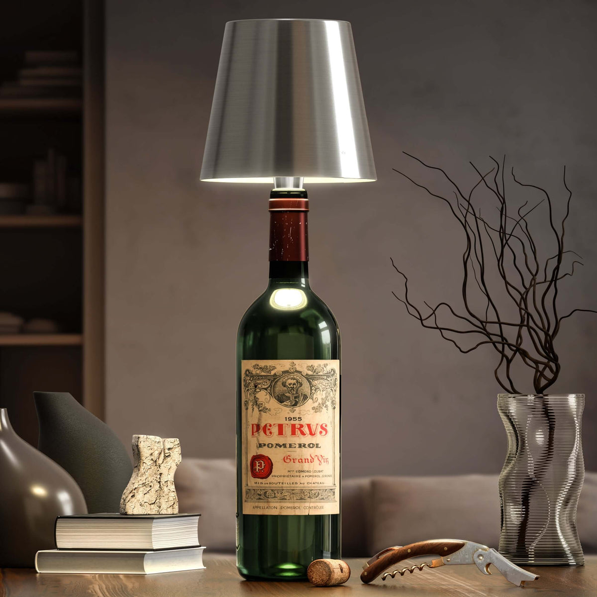 Oplaadbare LED Flessenlamp – LumoBottle