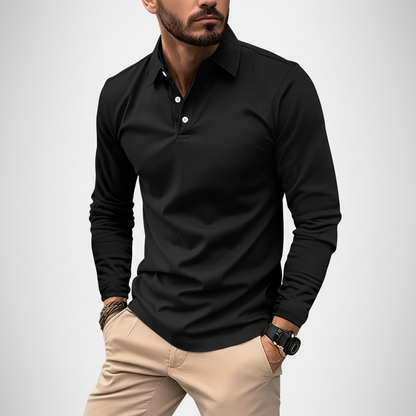 Langarm poloshirt - Vincent