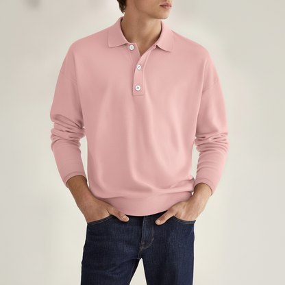 Langarm poloshirt - Vincent