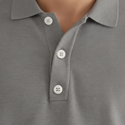 Langarm Poloshirt Voor Heren - Oskar